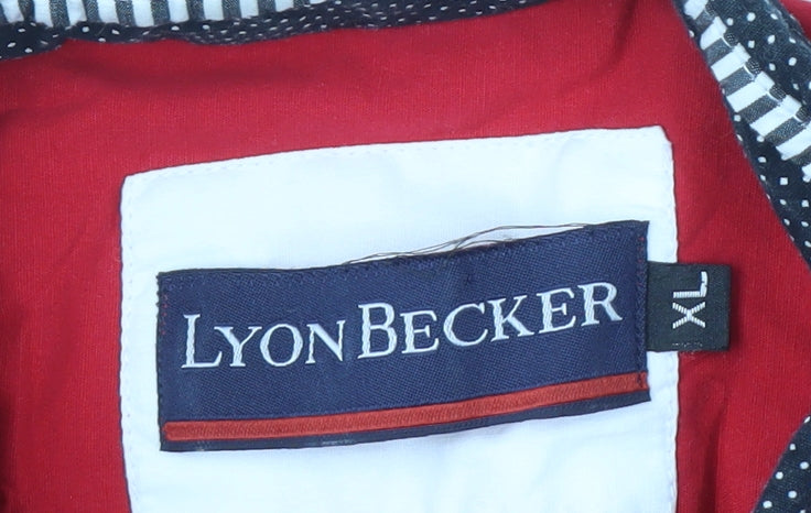 Lyon Becker Men's XL Red Button-Up Shirt