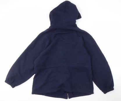 Sportive Blue Unisex Full Zip Hoodie, Size 10-12