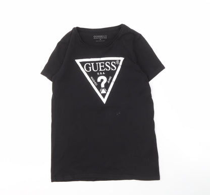 Guess Women's Black T-Shirt Size 14 Casual Wear