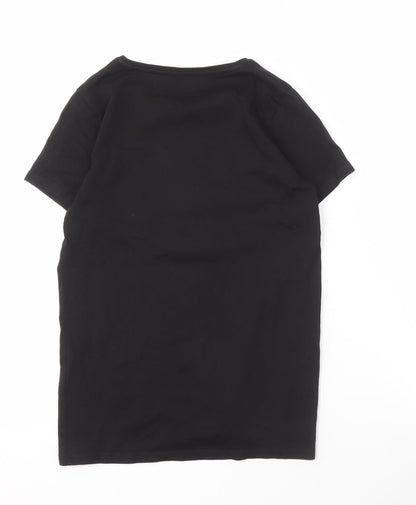 Guess Women's Black T-Shirt Size 14 Casual Wear