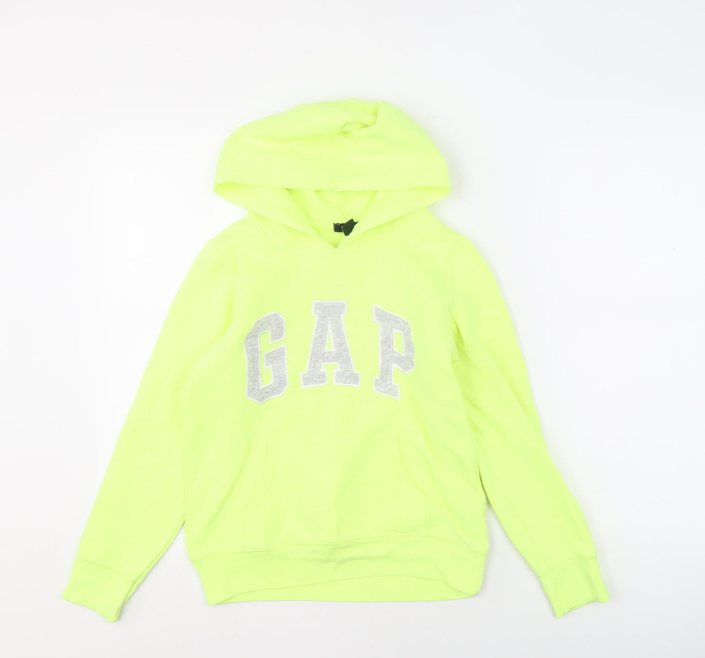Gap Girls Green Pullover Hoodie - 12 Years, Logo, Long Sleeve