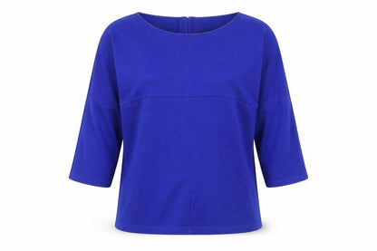 Womens UK Size 12 Betty Barclay Blue Basic Blouse
