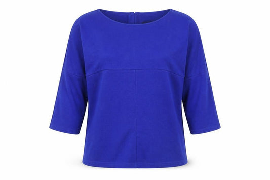 Womens UK Size 12 Betty Barclay Blue Basic Blouse