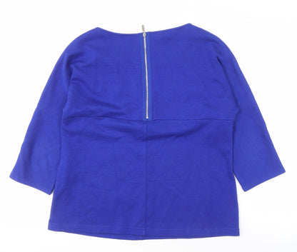 Betty Barclay Women's Blue Boat Neck Top Size 12
