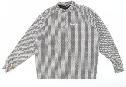 Mens UK Size M ASOS DESIGN Grey 1/2 Zip Sweatshirt