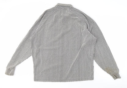 Mens UK Size M ASOS DESIGN Grey 1/2 Zip Sweatshirt