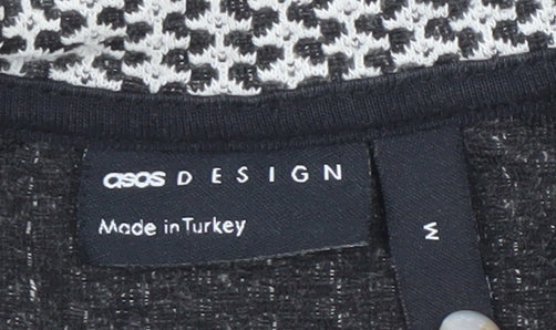 Mens UK Size M ASOS DESIGN Grey 1/2 Zip Sweatshirt