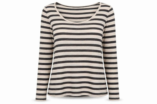 Mango Basics Women's Striped Long Sleeve T-Shirt