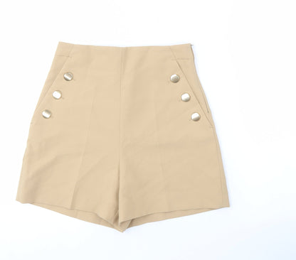 Zara Women's Beige Sailor Shorts XS Casual