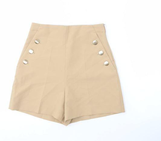 Zara Women's Beige Sailor Shorts XS Casual