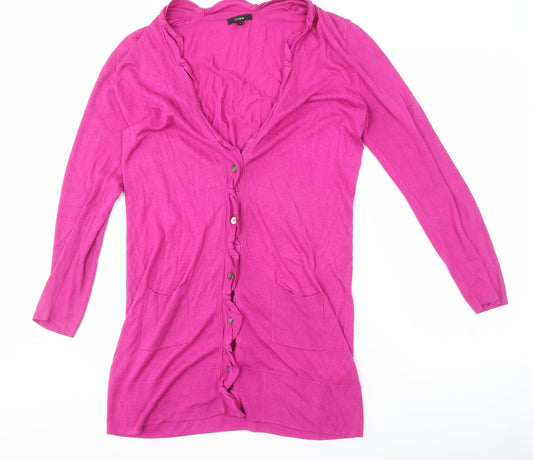 Linea Women's Pink V-Neck Cardigan - Size L
