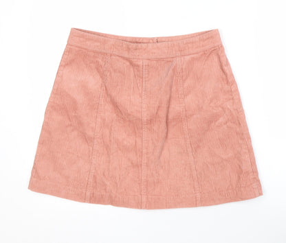 H&M Women’s Pink Corduroy A-Line Skirt Size 12