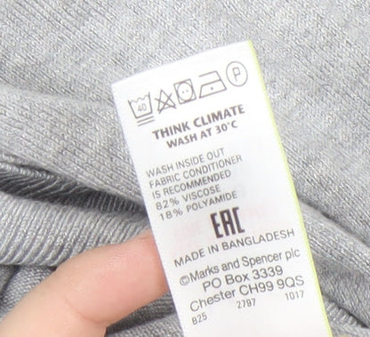 Womens UK Size 8 Marks and Spencer Grey Cardigan Jumper