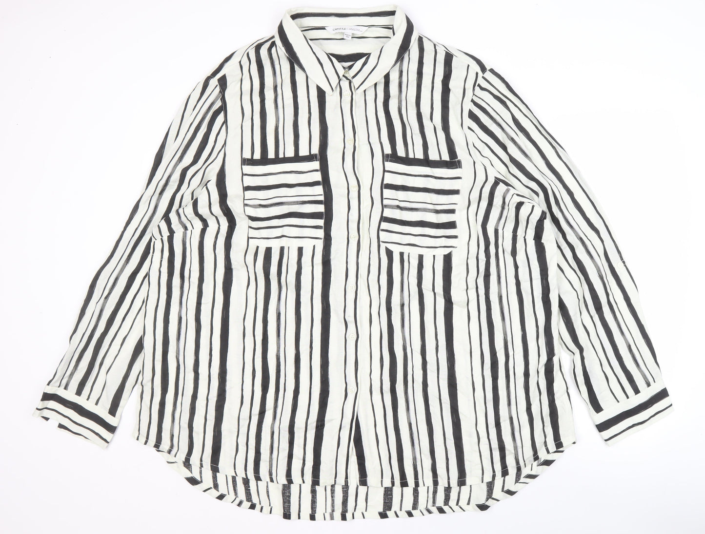 Capsule Women's Multicoloured Striped Button-Up Shirt