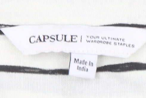 Capsule Women's Multicoloured Striped Button-Up Shirt