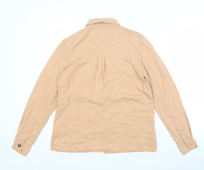 Womens UK Size 6 Topshop Beige  Button-Up