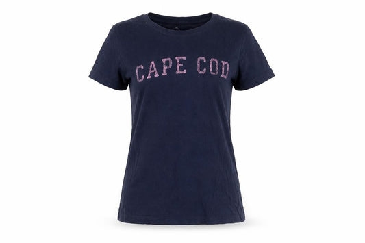 Cuffy's Women's Blue Medium Embroidered T-Shirt