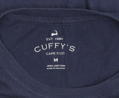 Cuffy's Women's Blue Medium Embroidered T-Shirt