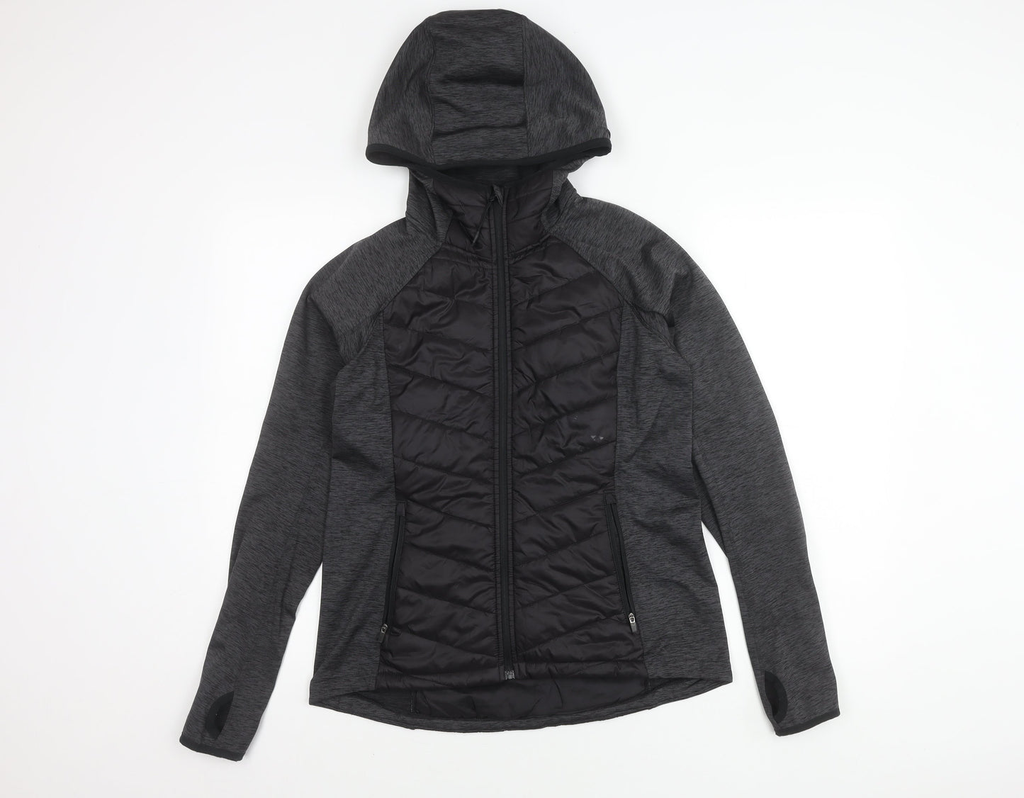 Womens UK Size 12 H&M Black Puffer Jacket