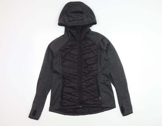 Womens UK Size 12 H&M Black Puffer Jacket