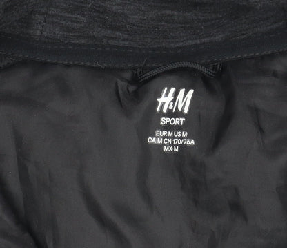 Womens UK Size 12 H&M Black Puffer Jacket