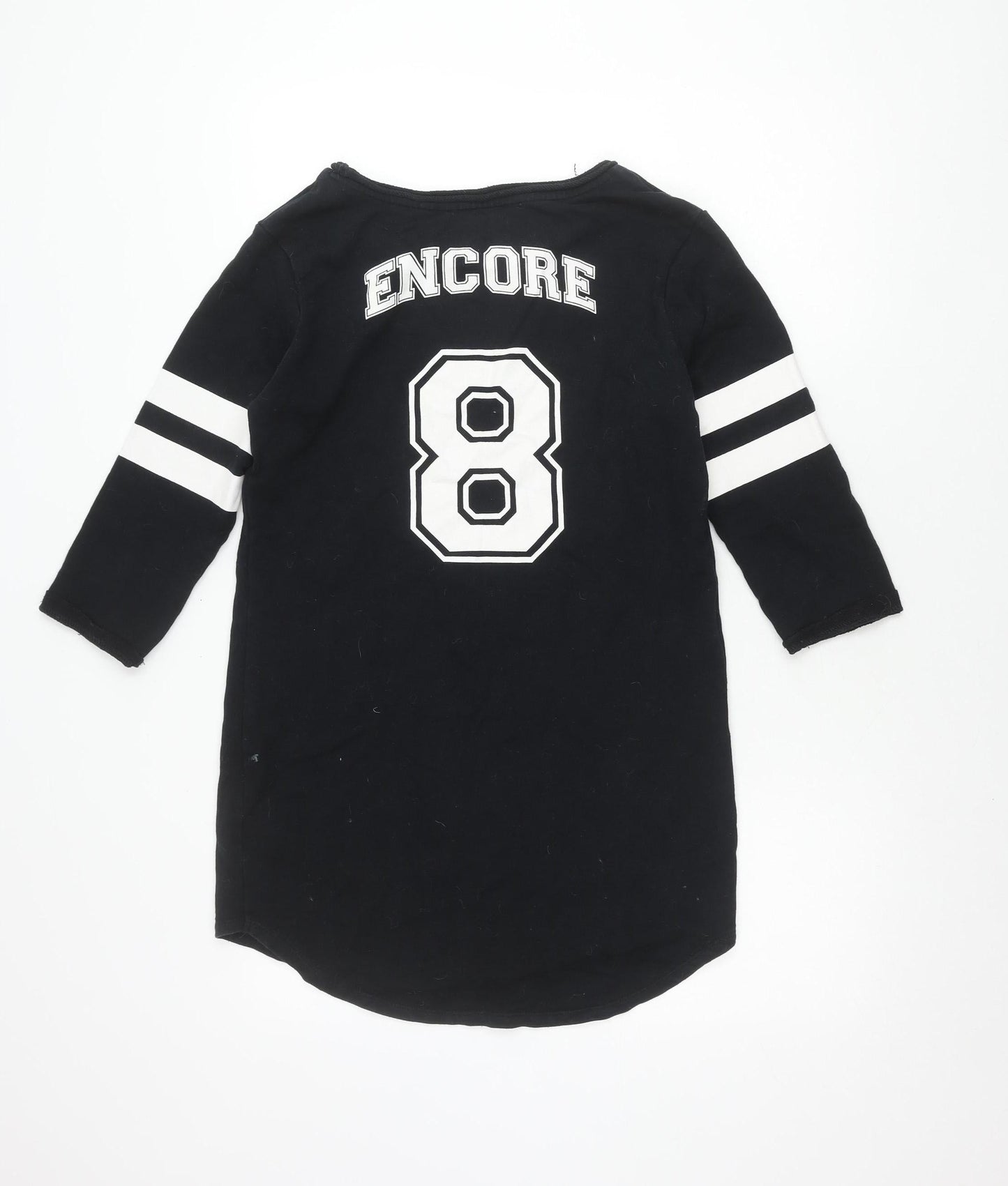 Womens UK Size 8 NEXT Black Basic T-Shirt