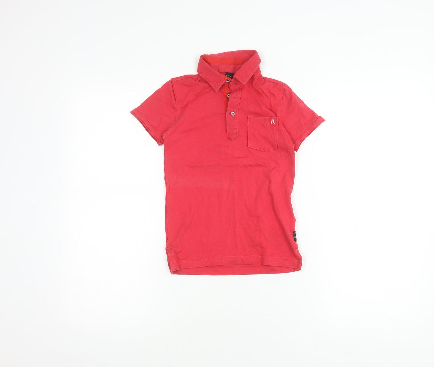 Replay Boys Red Polo Shirt, Size 6 Years, Cotton, Casual