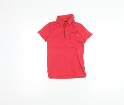 Replay Boys Red Polo Shirt, Size 6 Years, Cotton, Casual