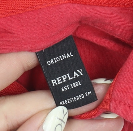 Replay Boys Red Polo Shirt, Size 6 Years, Cotton, Casual