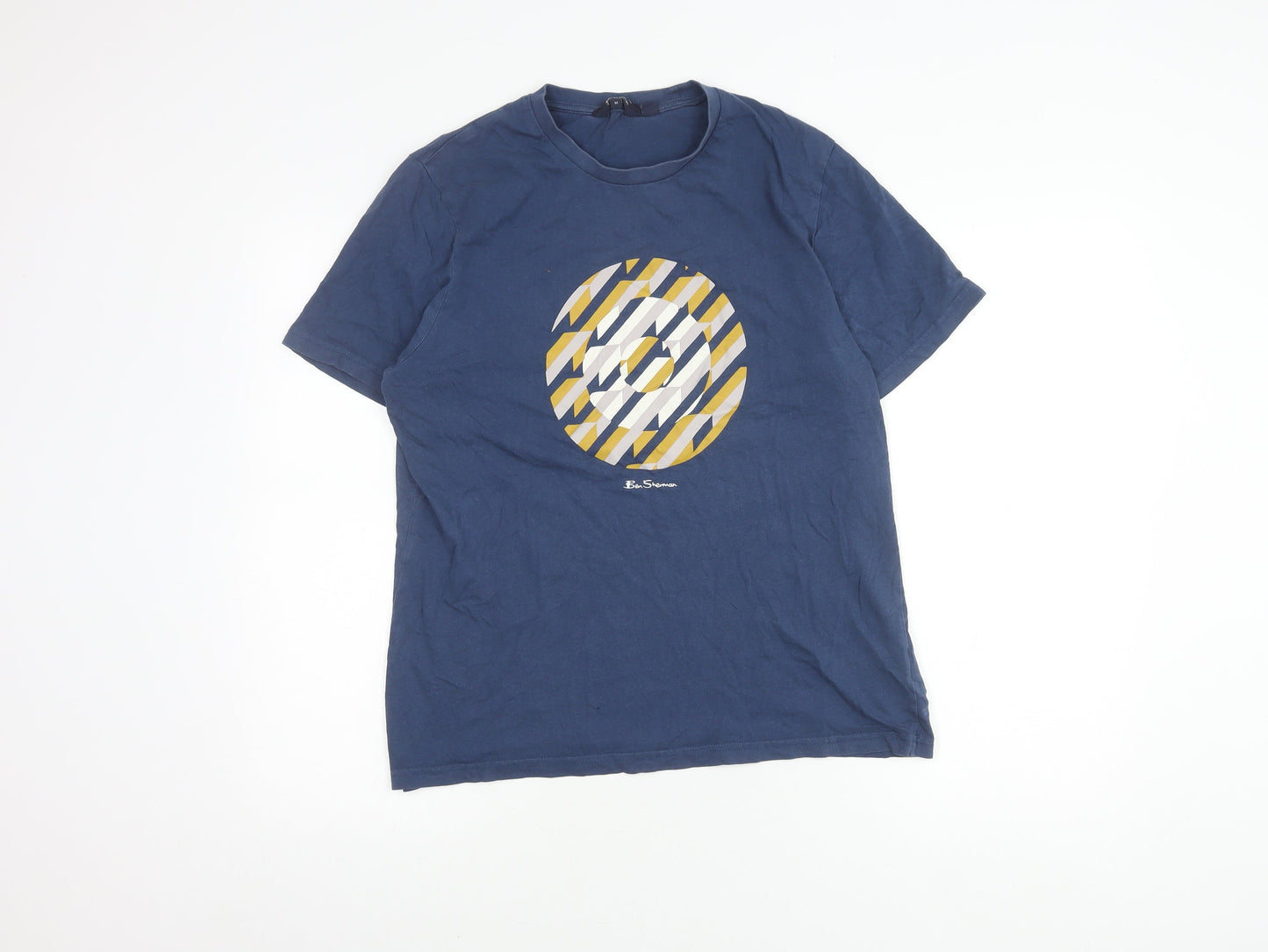 Mens UK Size M Ben Sherman Blue  T-Shirt