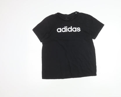 Unisex Adults UK Size M adidas Black Basic T-Shirt