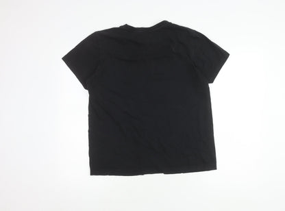 Unisex Adults UK Size M adidas Black Basic T-Shirt