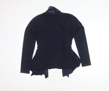 Womens UK Size 10 James Lakeland Blue Cardigan Jumper