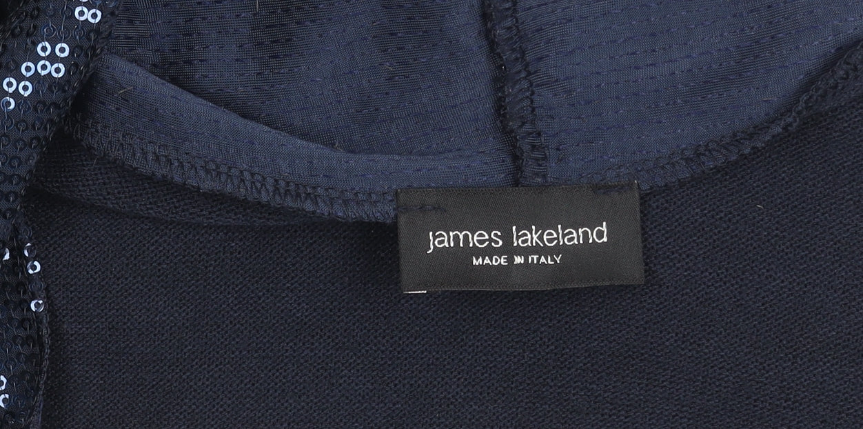 Womens UK Size 10 James Lakeland Blue Cardigan Jumper