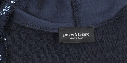 Womens UK Size 10 James Lakeland Blue Cardigan Jumper