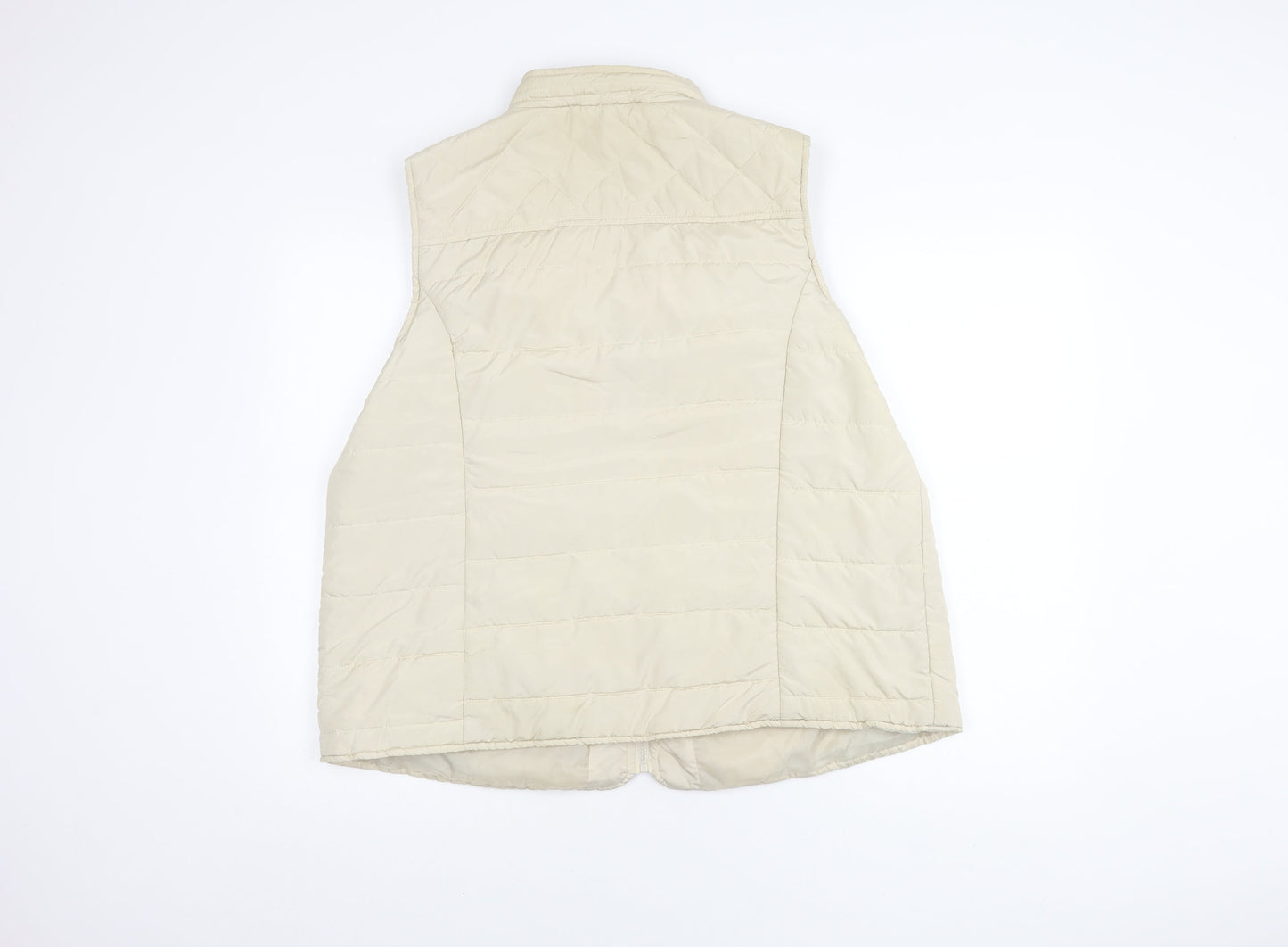 Bnw Collection Women’s Beige Quilted Waistcoat Size 22