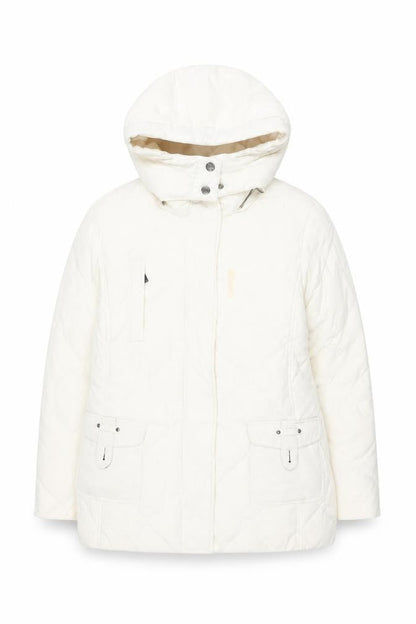 Womens UK Size 16 Maine New England White Quilted Coat