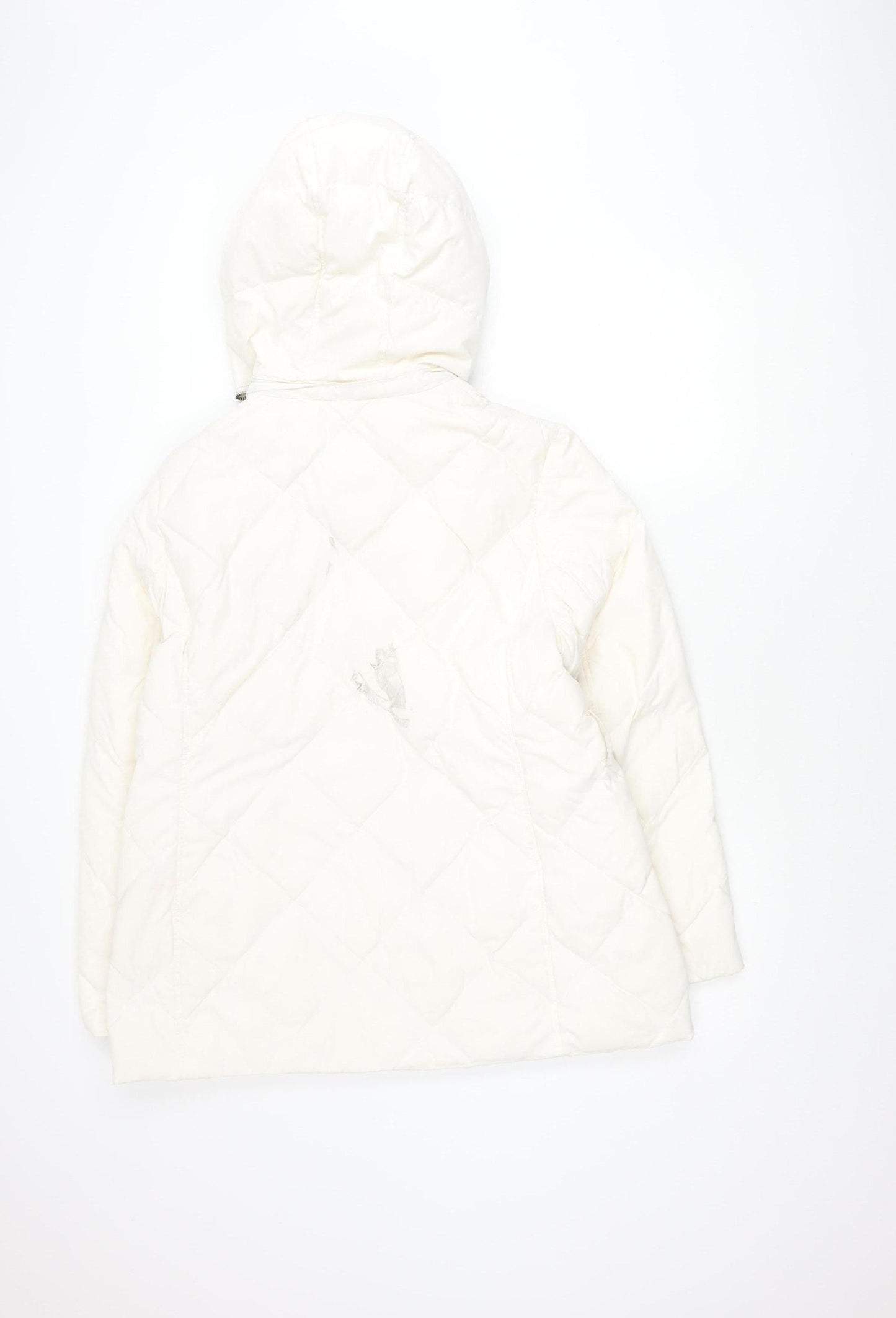 Womens UK Size 16 Maine New England White Quilted Coat
