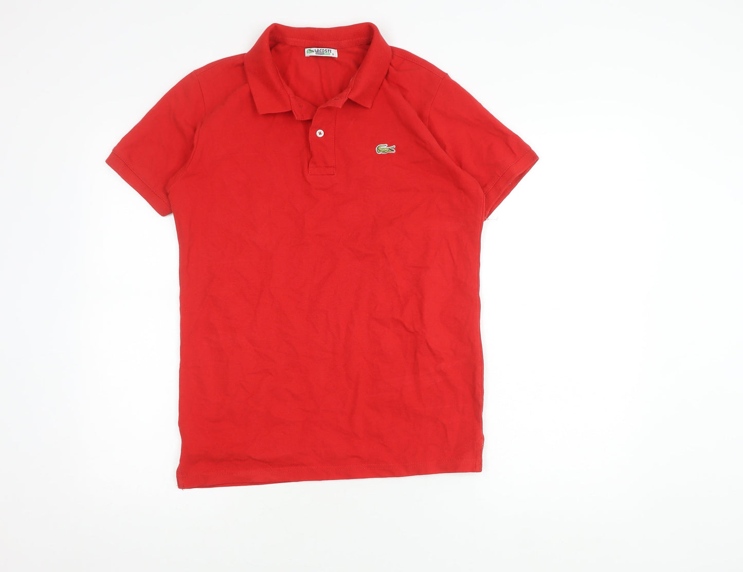 Lacoste Men's Red Polo M Regular Fit Cotton