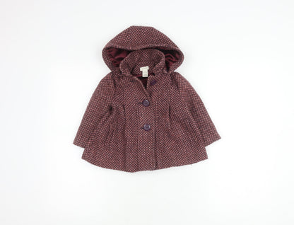 Monsoon Girls Multicoloured Hooded Coat 12-18 Months