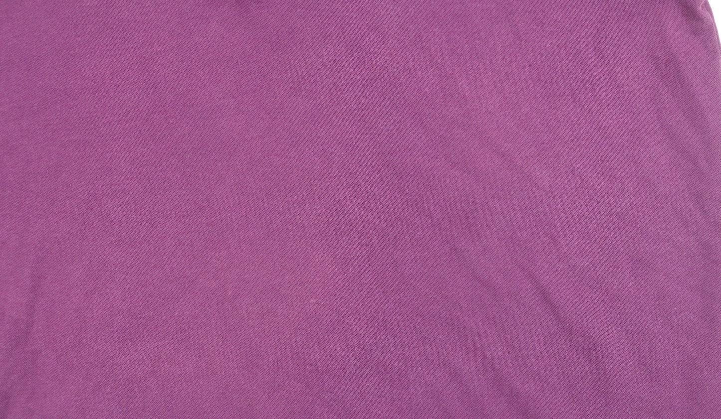 Slazenger Men's Purple 2XL Polo Short Sleeve Shirt