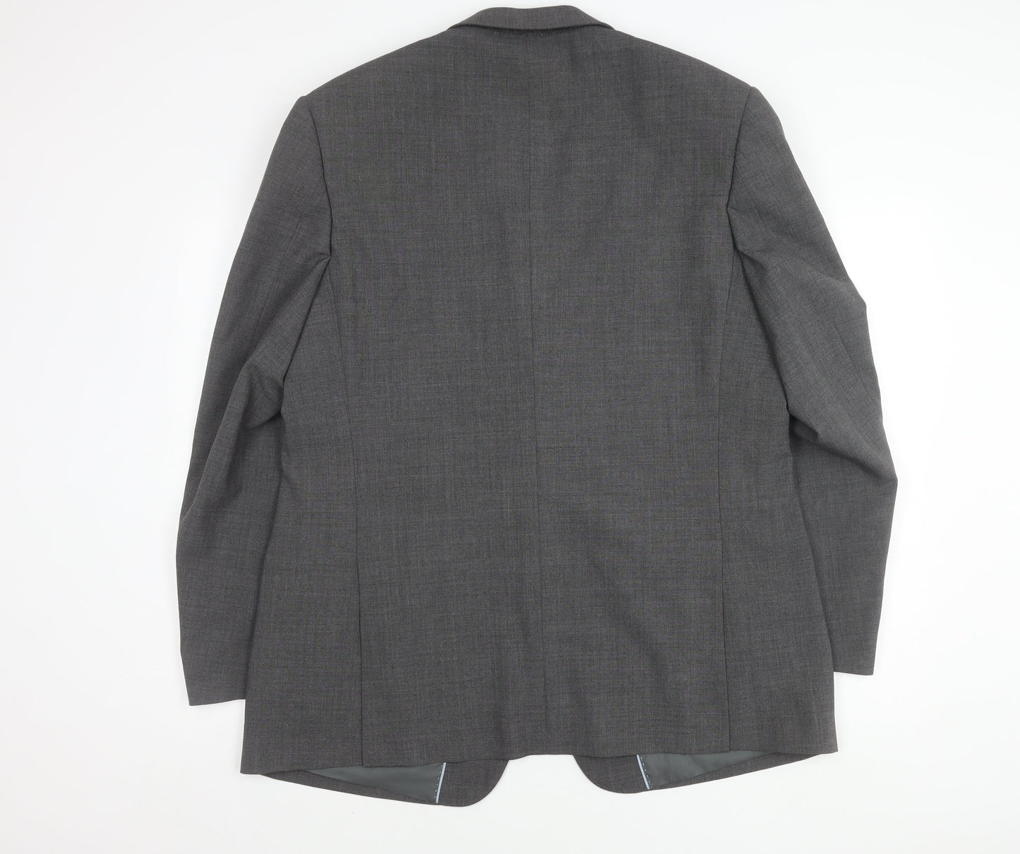Thomas Brooks Men's Grey Wool Blend Blazer Jacket, Size 44R