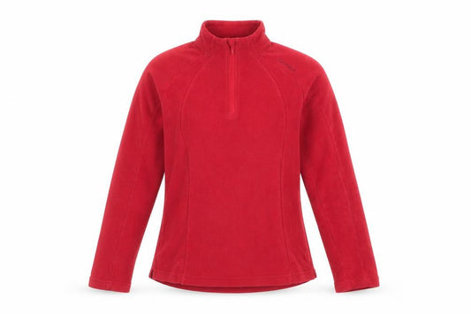 Oxylane Girls Red Fleece Pullover Sweatshirt Size S