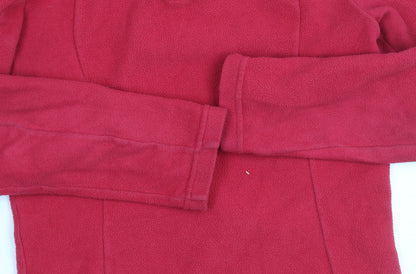 Oxylane Girls Red Fleece Pullover Sweatshirt Size S