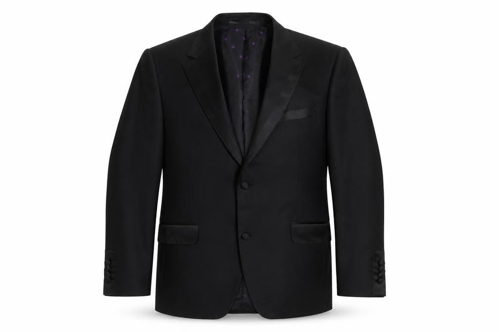 Mens UK Size 40 Daniel Hechter Regular Black Suit Tuxedo