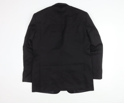 Mens UK Size 40 Daniel Hechter Regular Black Suit Tuxedo