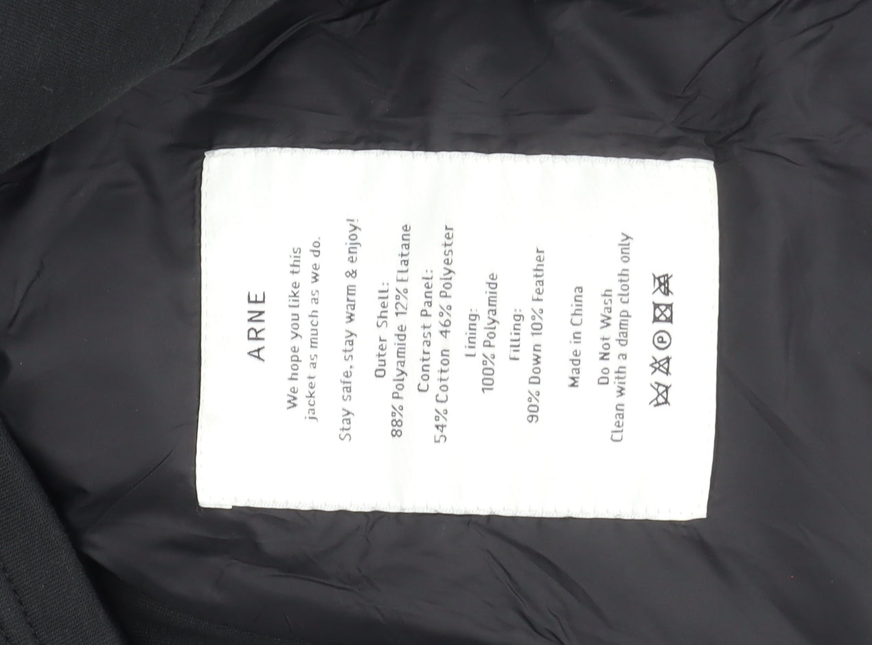 ARNE Men's Black Zip Jacket, Size S