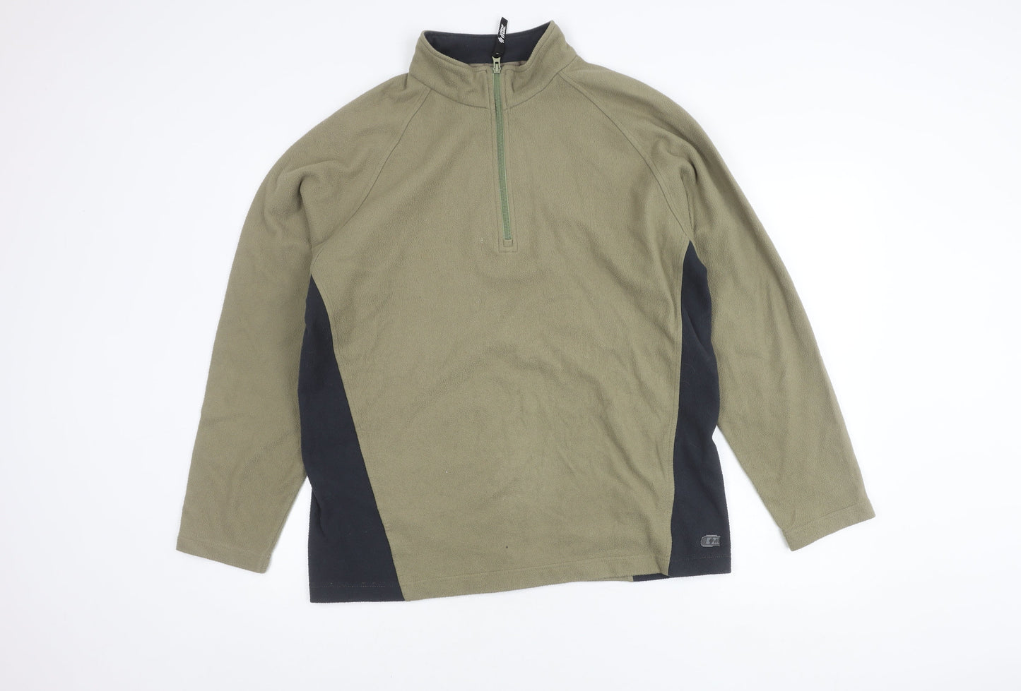 Mens UK Size L Marks and Spencer Multicoloured 1/4 Zip Sweatshirt