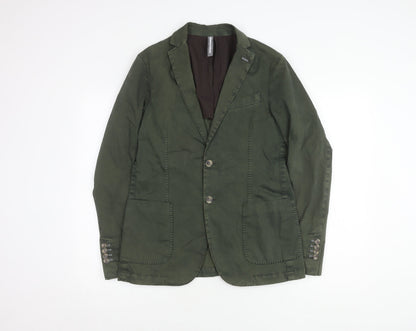 ASFALTO Men's Green Blazer Jacket UK 36
