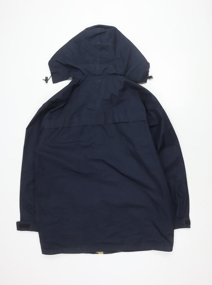 Mens UK Size M Result Blue Rain Coat